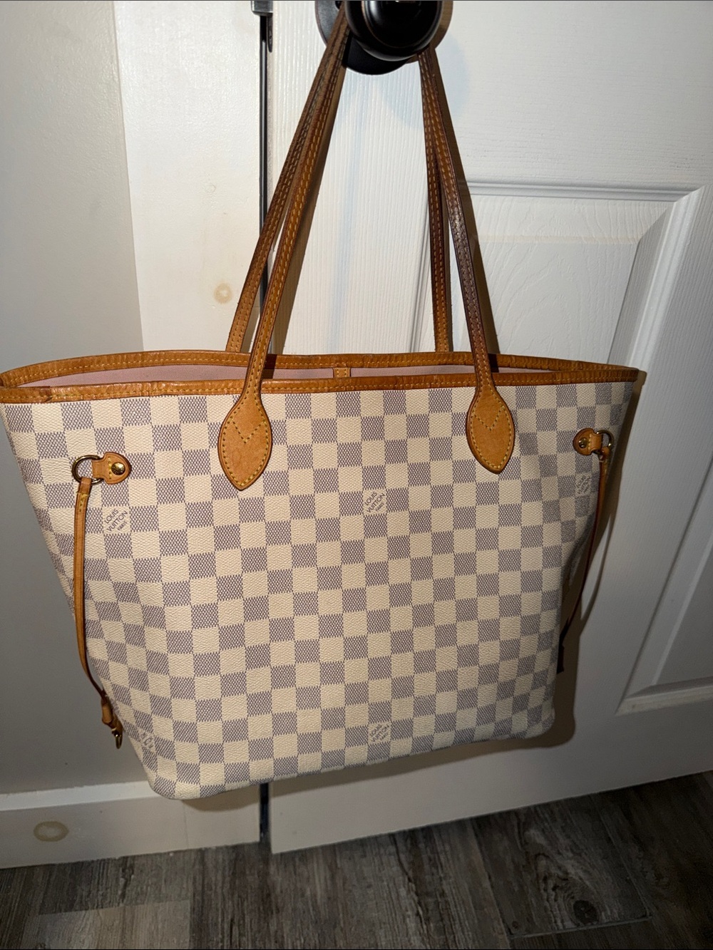 Louis Vuitton Damier Azur Rose Ballerine MM neverfull tote - Picture 5 of 17